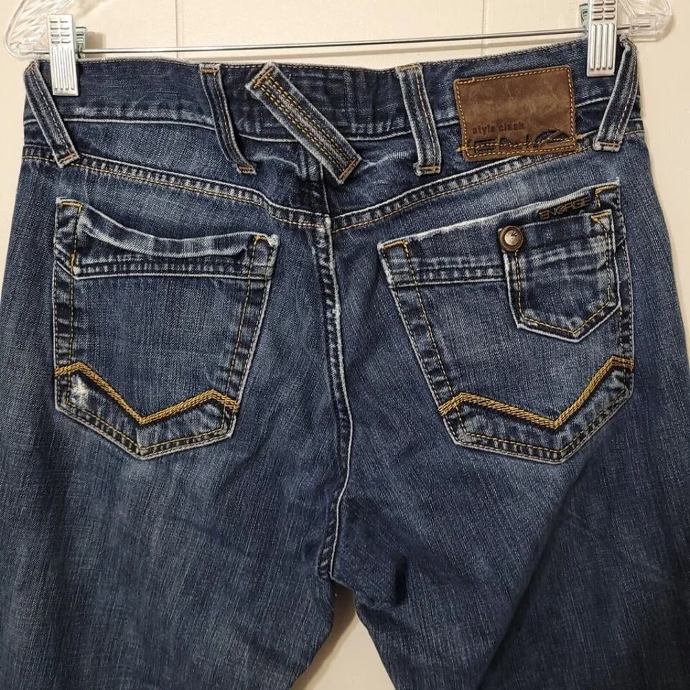 Energie Style Clash Kroll Wash Dark Denim Jeans Size 32x34